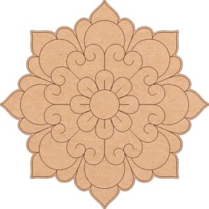 Pre marked Floral Cut Out