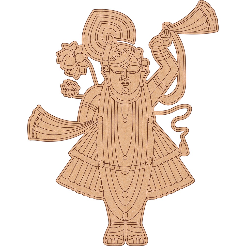 MDF Pre marked Shrinathji Cutout