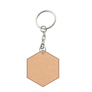 MDF Keychain Bases Hexzgon