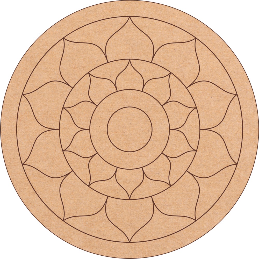 MDF Pre Marked Mandala lippan art Bases for painting